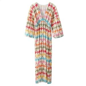 Shop Fancy D Geometric Maxi Dress